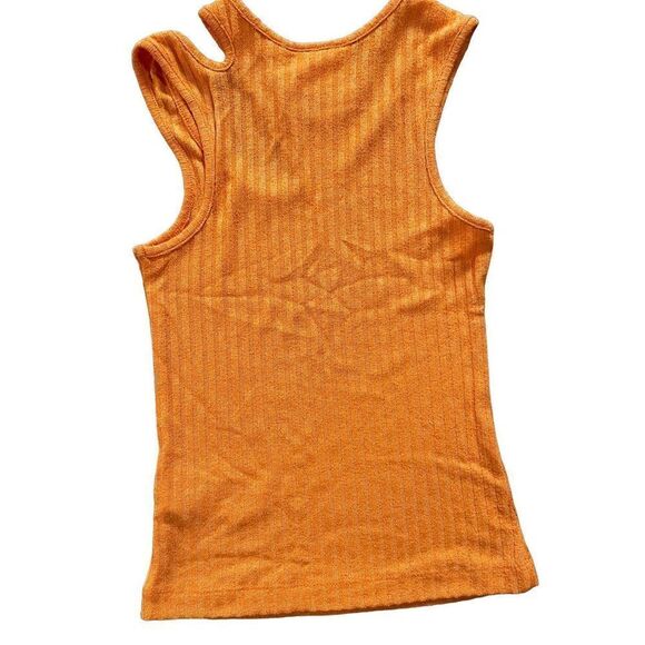 Maeve Anthropologie Orange Ribbed Cut
Out Tank Top Size XS Cutout
Sleeveless - Picture 2 of 7
